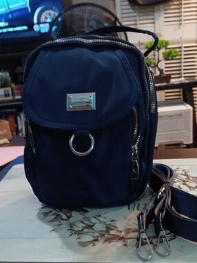 Navy Crossbody Bag for Women and Men.